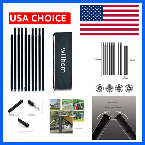 Adjustable tent poles - tent,
